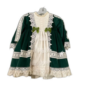 Victorian Lolita little girls size 4-5 Velour lace dress Festival Princess Play